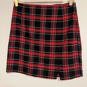 Zara plaid skirt